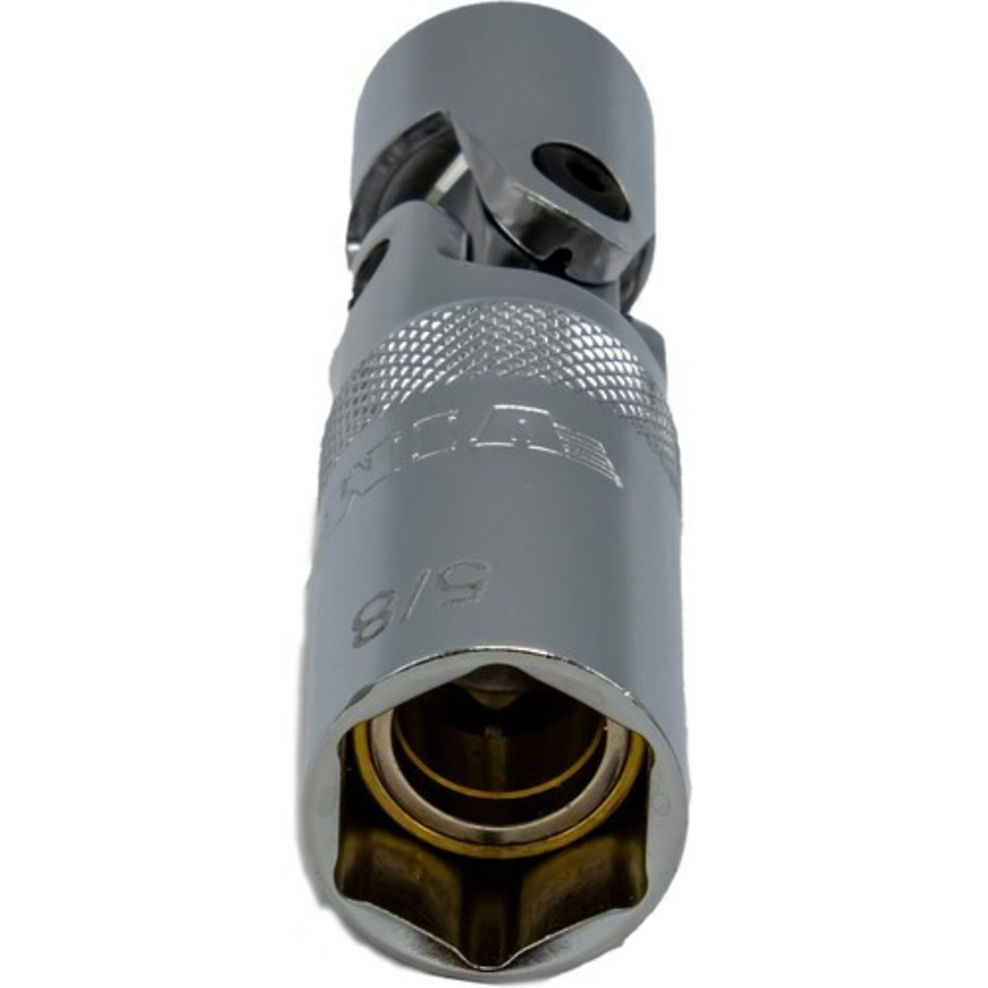 VIM Tools Magnetic Spring-Loaded UJ Spark Plug Socket — 5/8in., 3/8in. Drive, Model# VIMMSPMSU58